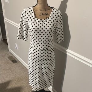Mikarose size small Black and White Polka Dot Dress